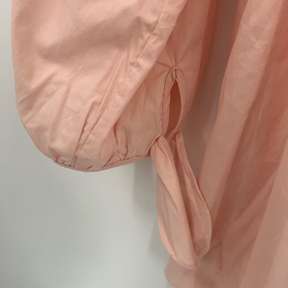 Pomander Place Inslee pink smocked off the shoulder top - Picture 8 of 10